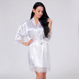 Hot Selling Breathable Sexy Sleeping Dress With Lace Sexy Night Dress Silk Pajamas