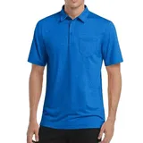 Heather Polo Shirts with 3 Buttons