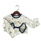 Boys' Cotton Romper with Spring Support