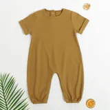 Organic baby jumpsuit in various colors