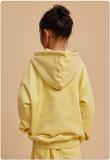Dopamine Solid Color Heavyweight Fleece Kid's Suit Sweatshirt Hoodie