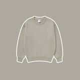 365GSM Thickened And Padded Round Neck Solid Color Children's Oversize Sweatshirt