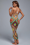 Strap Sleeveless Crochet Knit Cotton Casual Dresses