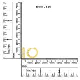 14K Yellow Gold 1/4 ct TDW Alternating 3 Row Baguette & Round Brilliant-Cut Diamond Huggy Hoop Earrings (H-I, I2-I3)