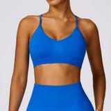 Seamless Backless Yoga Bra Quick-drying Tight Sports Underwear Outer Wear Versatile Fitness Bra