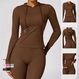 Quick Dry Long Sleeve Yoga Wear Warm Casual Fitness Clothing Tight T-Shirt Exercise Running Top