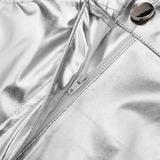 Silver Pu Leather Pant