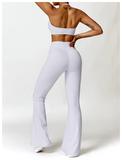 Nude Feeling Tight Yoga Suit Quick Dry Back Fitness Clothing Outdoor Running Bra Pants Set